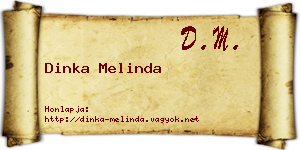 Dinka Melinda névjegykártya