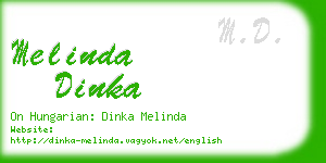 melinda dinka business card